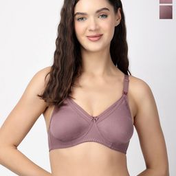 Floret Pack Of 2 Medium Coverage All Day Comfort Super Support Maternity Bras-34