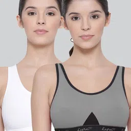 LYRA Pack Of 2 Combed Cotton Sweat Absorbent Stretchable Sports Bra-52