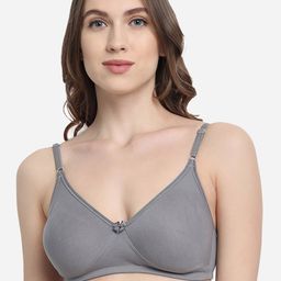 VStar Women Grey Seamless Full Coverage Medium Support T-Shirt Bra-image-85