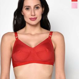 PRETTYBOLD Pack Of 2 Full Coverage Cotton Bra With All Day Comfort-8