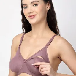 Floret Pack of 2 Full Coverage Maternity Bras with All Day Comfort image 5