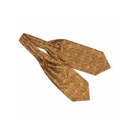 The Tie Hub Men Gold & Brown Paisley Cravat-image-110