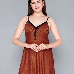 Lady Love Striped Shoulder Strap Baby Doll-image-38