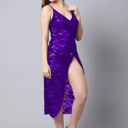 AROUSY Self Designed Net Baby Doll With Brief image 4