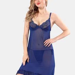 Be You Self Design Net Shoulder Straps Baby Doll-image-38