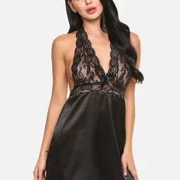 FIMS Satin Halter Neck Baby Doll-image-26