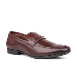 PRIVO by Inc.5 Men Textured Leather Formal Loafers-image-97