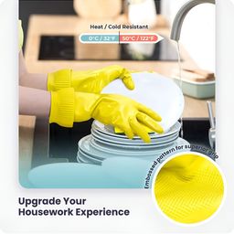 RBGIIT Yellow Koren Anti Slip Cleaning Gloves-image-79