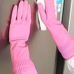 RBGIIT 1 Pair Rubber Water Chemical Resistance Hand Skin Safety Gloves-53