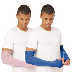 FREECULTR Unisex Set Of 2 Breathable Bamboo Cotton Antibacterial Arm Sleeves-2