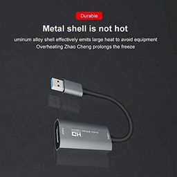 Etzin 4K HDMI Video Game Capture Card, HDMI to USB 3.0 1080P Game Capture Card, Audio Video Capture Recorder Device for Gaming Teaching Conference Broadcasting (EPL-892HVC) image 4