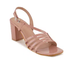 HEELSNFEELS Party Block Heels With Backstrap image 2