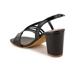 HEELSNFEELS Open Toe Block Heels With Buckle Closure image 3
