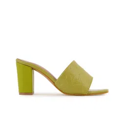 HEELSNFEELS Textured Party Block Heels image 4
