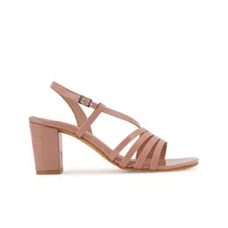HEELSNFEELS Party Block Heels With Backstrap image 4