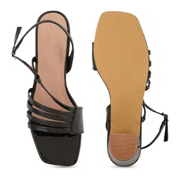 HEELSNFEELS Open Toe Block Heels With Buckle Closure image 5