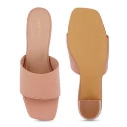 HEELSNFEELS Textured Open Toe Block Heels image 5