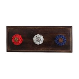 Indianshelf Blue Wooden Wire Wall Hooks Key Holder-image-82