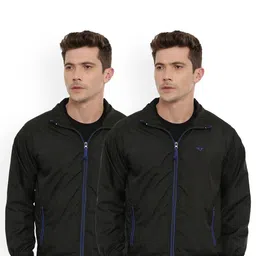 UNSULLY Men Black Windcheater Training or Gym Sporty Jacket-image-72