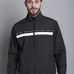 Cantabil Typography Printed Lightweight Sporty Jacket With Zip Detail-image-88