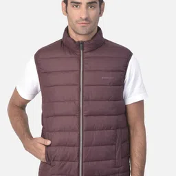 Woodland Men Burgundy Water Resistant Padded Jacket-picture-48