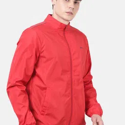 t-base Men Red Windcheater Open Front Jacket image 5