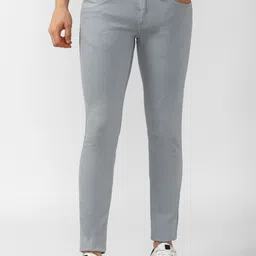 VAN HEUSEN DENIM LABS Men Grey Skinny Fit Jeans-picture-21
