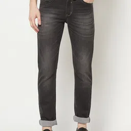 Octave Men Charcoal Grey Heavy Fade Jeans-image-59