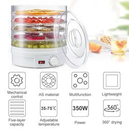 GNOLY 5-Layer Food Processor With Adjustable Thermostat – Ideal For Drying Fruits, Vegetables, Herbs & Jerky – Bpa-Free Trays Food Processor image 3