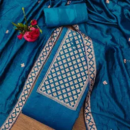 KALINI Embroidered Unstitched Dress Material-image-49