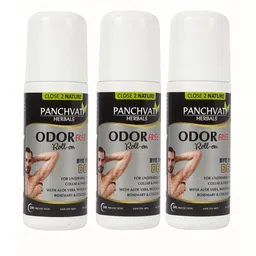 PANCHVATI HERBALS Set of 3 Odor Free Roll On 250 ml each image 2