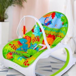Baby Moo Green Baby Rocker With Hanging Toys-image-81