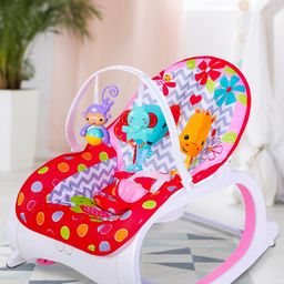 Baby Moo Kids Toddler Polka Dotted Portable Rocker-16