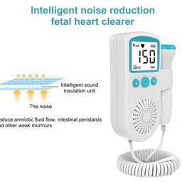 TECHDASH Pregnancy Baby Heartbeat Sound Monitor with LCD Display & Built in Speaker for Easy Home, Clinic Monitoring image 4