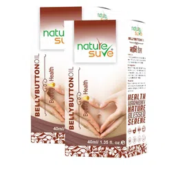 Nature Sure Pack of 2 Belly Button Nabhi Oil-40ml Each-36