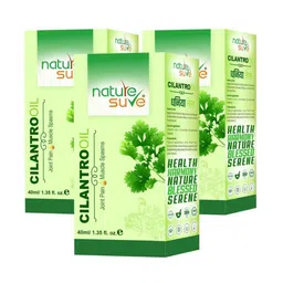 Nature Sure Set Of 3 Cilantro Massage Oil for Joint Pain & Muscle Spasms - 40ml Each-5