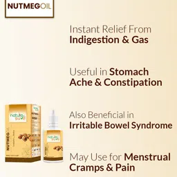 Nature Sure Set Of 3 Nutmeg Oil For Bloating & Constipation - 30 ml Each image 4