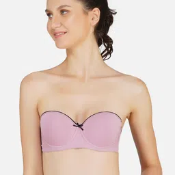 Poftik Bandeau Bra Half Coverage Underwired Heavily Padded-picture-16