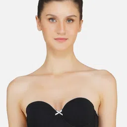 Poftik Bandeau Bra Half Coverage Underwired Heavily Padded-19