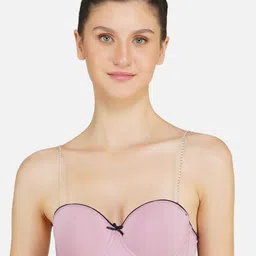 Poftik Bandeau Bra Half Coverage Underwired Heavily Padded-picture-13