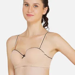 Poftik Bandeau Bra Half Coverage Underwired Heavily Padded-picture-18