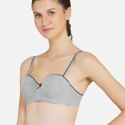 Poftik Bandeau Bra Half Coverage Underwired Heavily Padded-picture-17