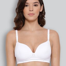 Lyra Combed Cotton Seamless Wrinkle Free Cups Bra with Detachable Strap-image-78