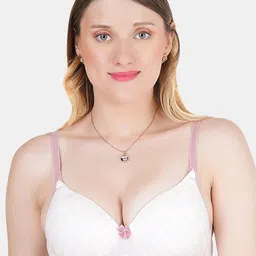 KOMLI Striped Medium Coverage Heavily Padded Non-Wired T-shirt Bra-All Day Comfort-image-18