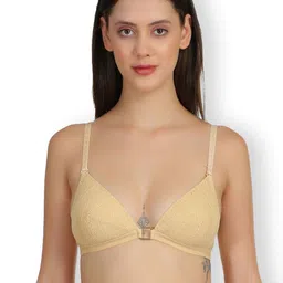 SELFCARE Abstract Self Design Half Coverage Lightly Padded Plunge Bra with All Day Comfort-15