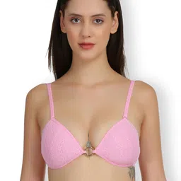 SELFCARE Self Design Half Coverage Lightly Padded Plunge Bra All Day Comfort-8