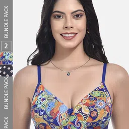 StyFun Pack Of 2 Full Coverage Lightly Padded Everyday Bra With All Day Comfort-15