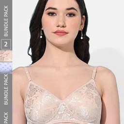 FIMS Pack Of 2 Everyday Bra Full Coverage Lightly Padded-picture-3