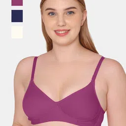 KOMLI Pack Of 3 T-shirt All Day Comfort Bra Full Coverage Lightly Padded-picture-12
