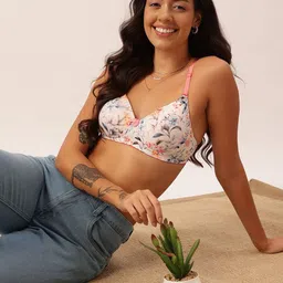 DressBerry Floral Bra Full Coverage Lightly Padded-39